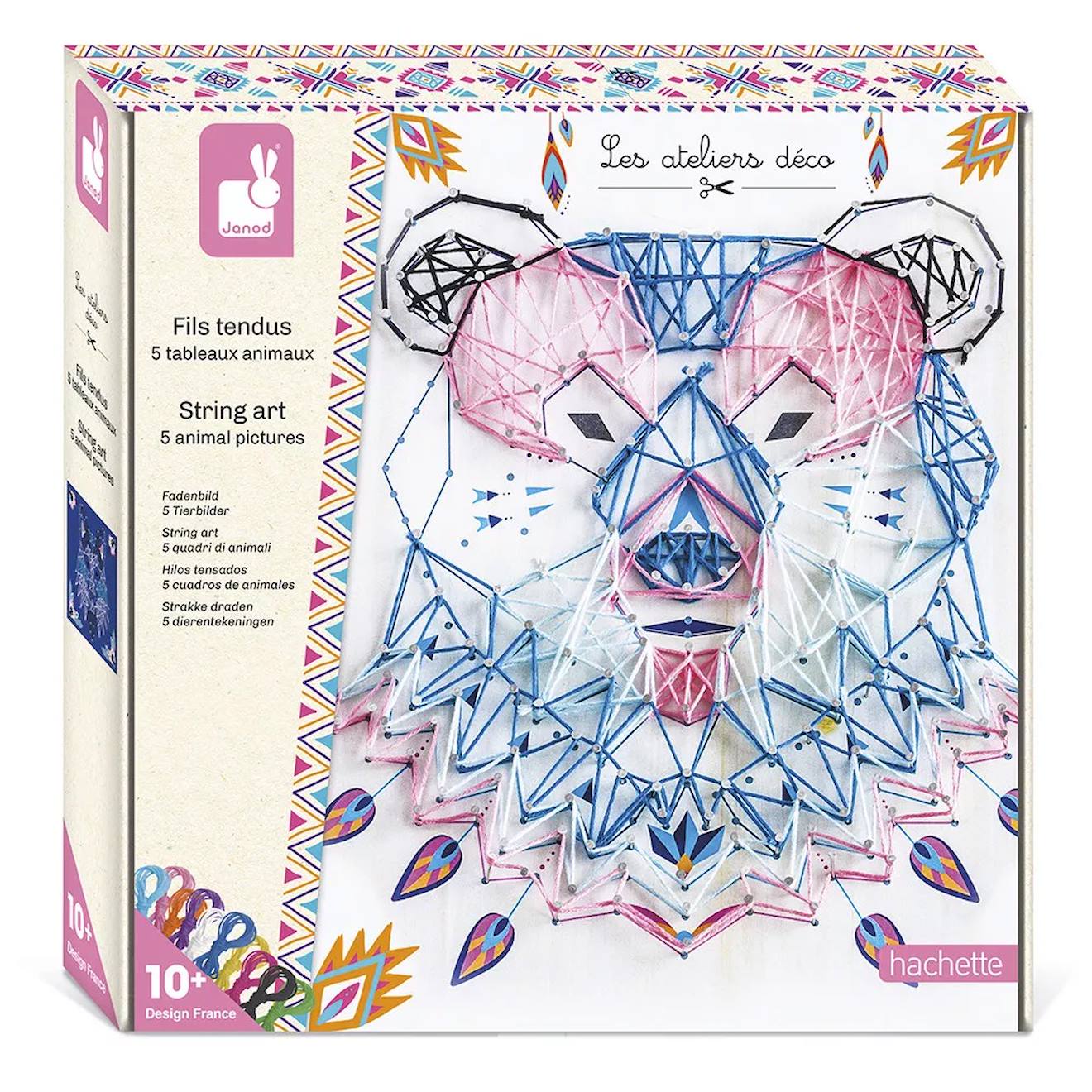 Fils Tendus Animaux Rose