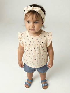 Ensemble bébé fille T-shirt short bandeau  - vertbaudet enfant