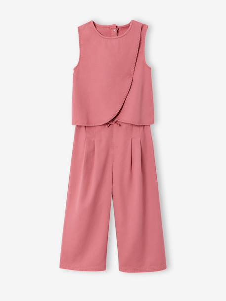 Fille-Ensemble pantacourt top croisé