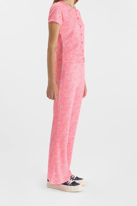 Pantalon flare fabiagi Pink fluo 3 - vertbaudet enfant 