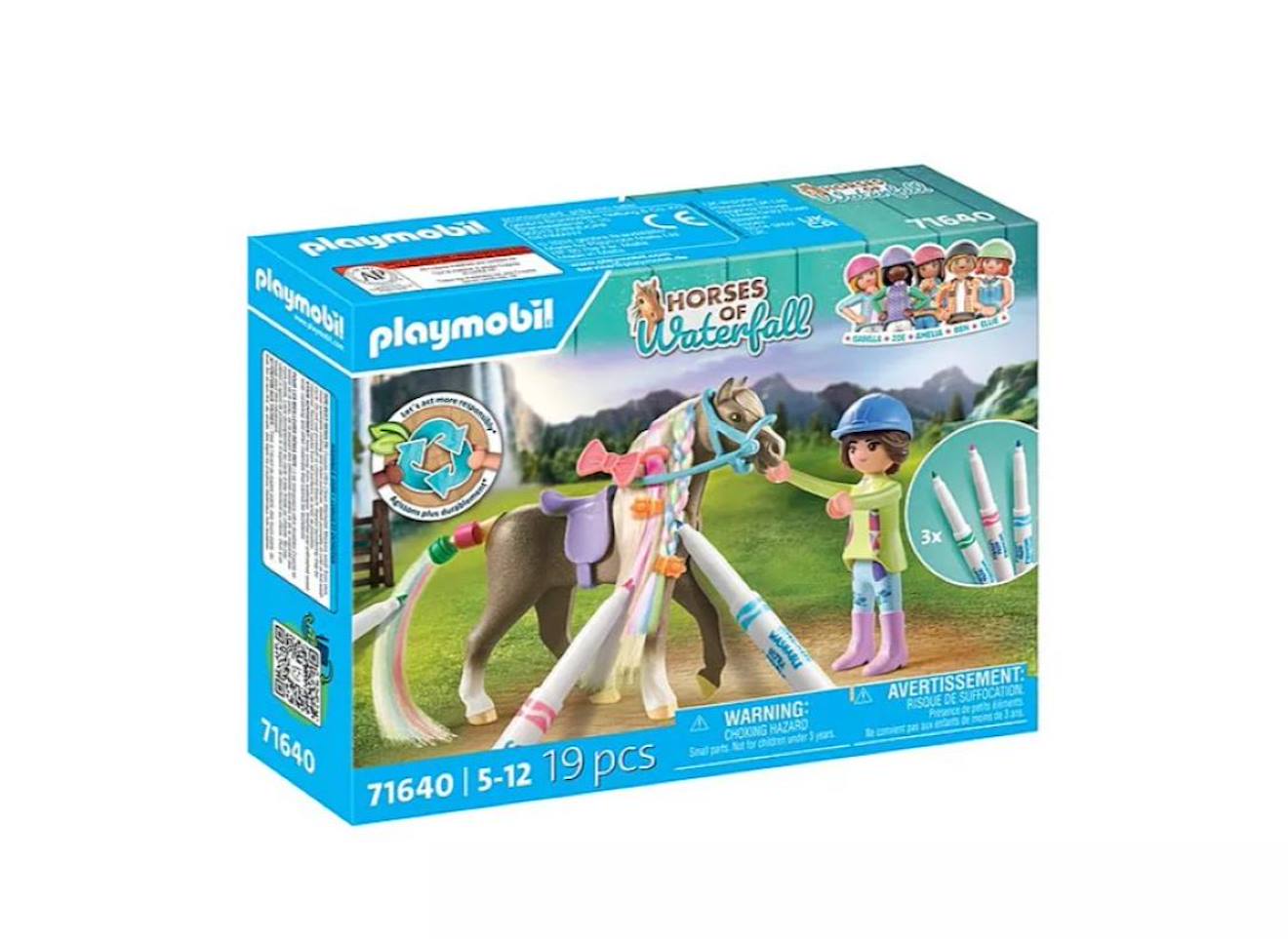 Cavalière Avec Crinière À Colorier 71640 Multicolore