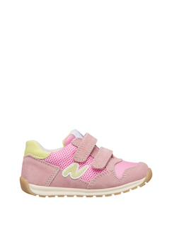 Chaussures-Chaussures bébé 17-26-Marche fille 19-26-Sneakers en cuir et tissu sammy 3 vl.
