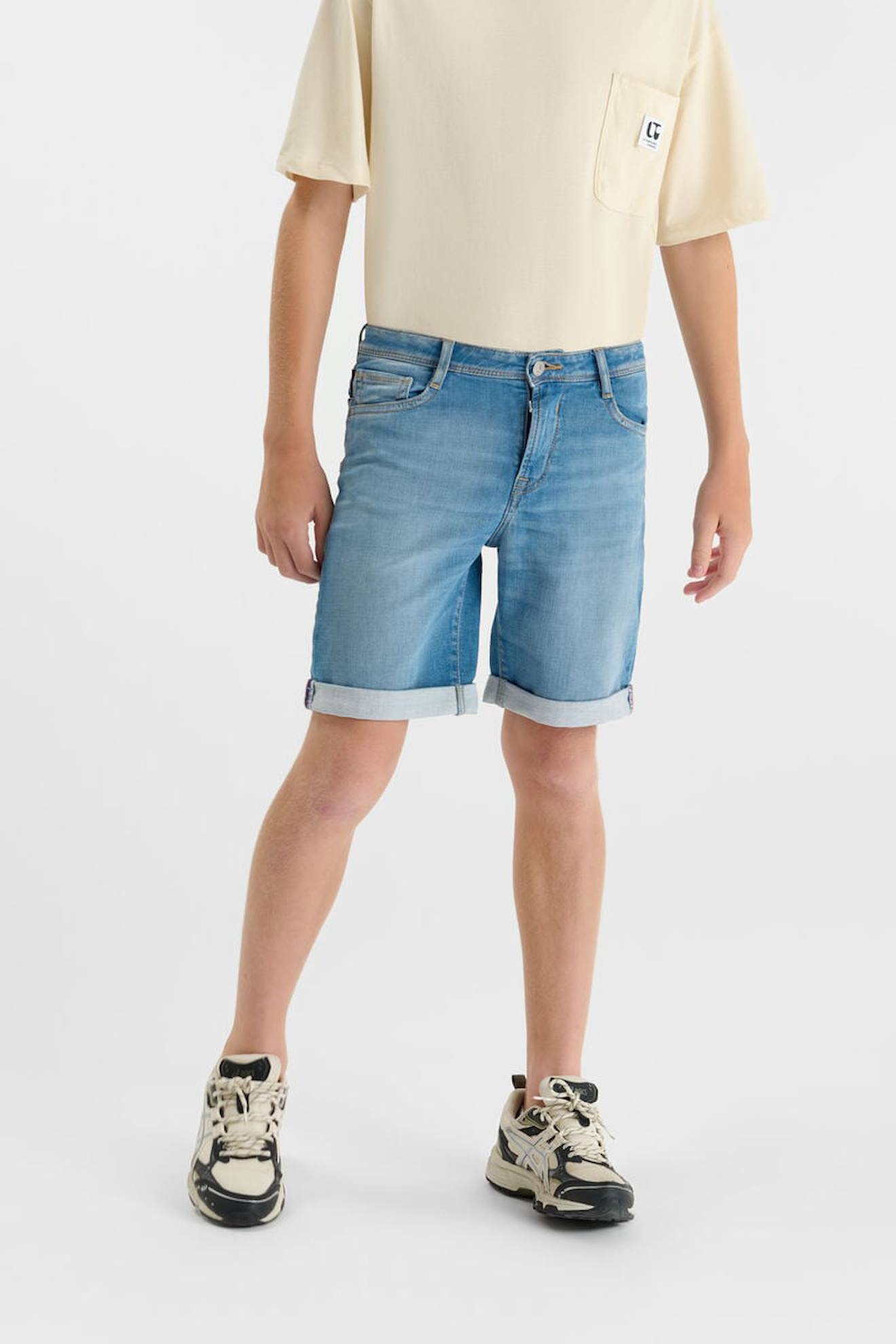 Bermuda Short En Jeans Jogg Val Blue