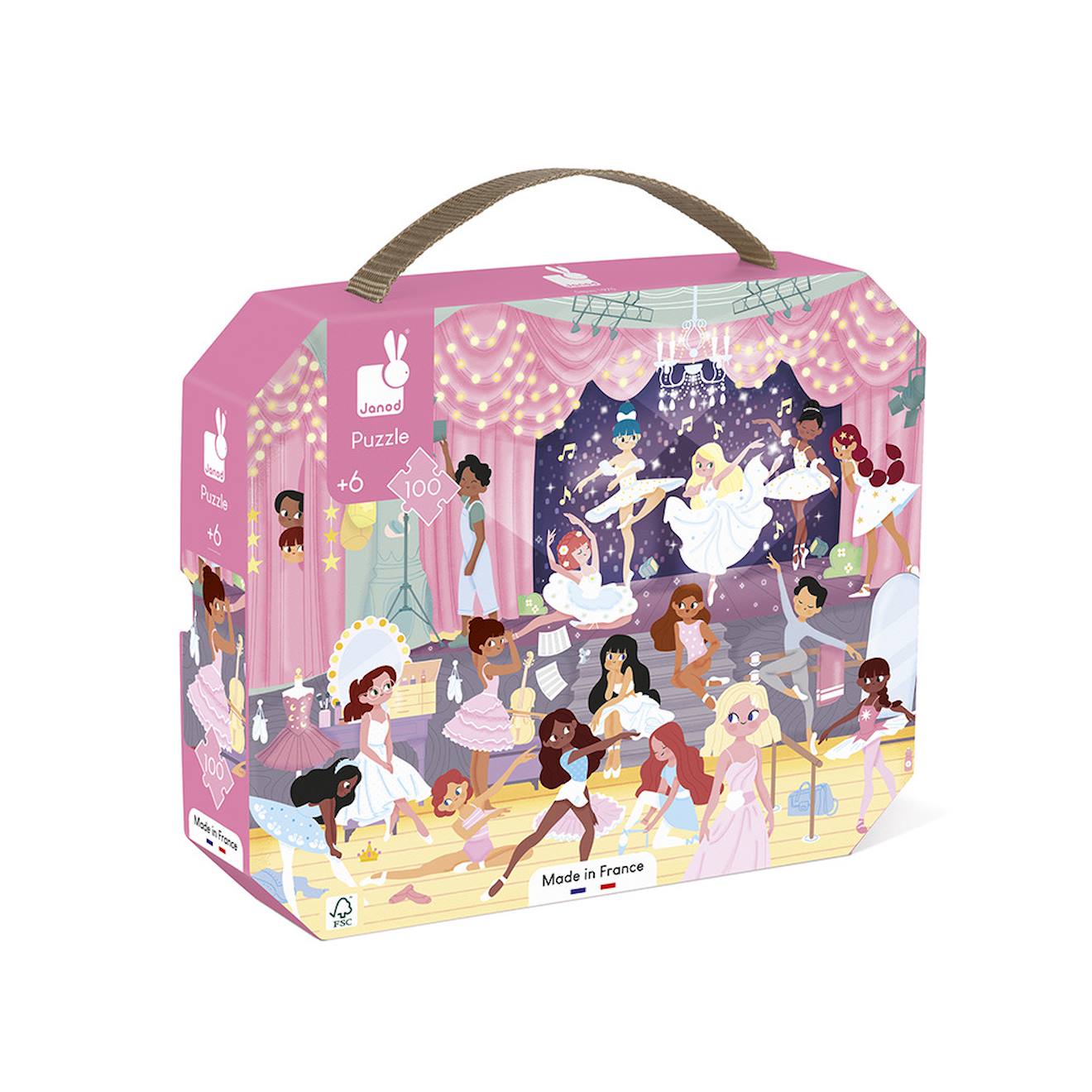 Puzzle 100 Pièces Les Danseuses Multicolore Puzzle 100 Pièces Les Danseuses Multicolore