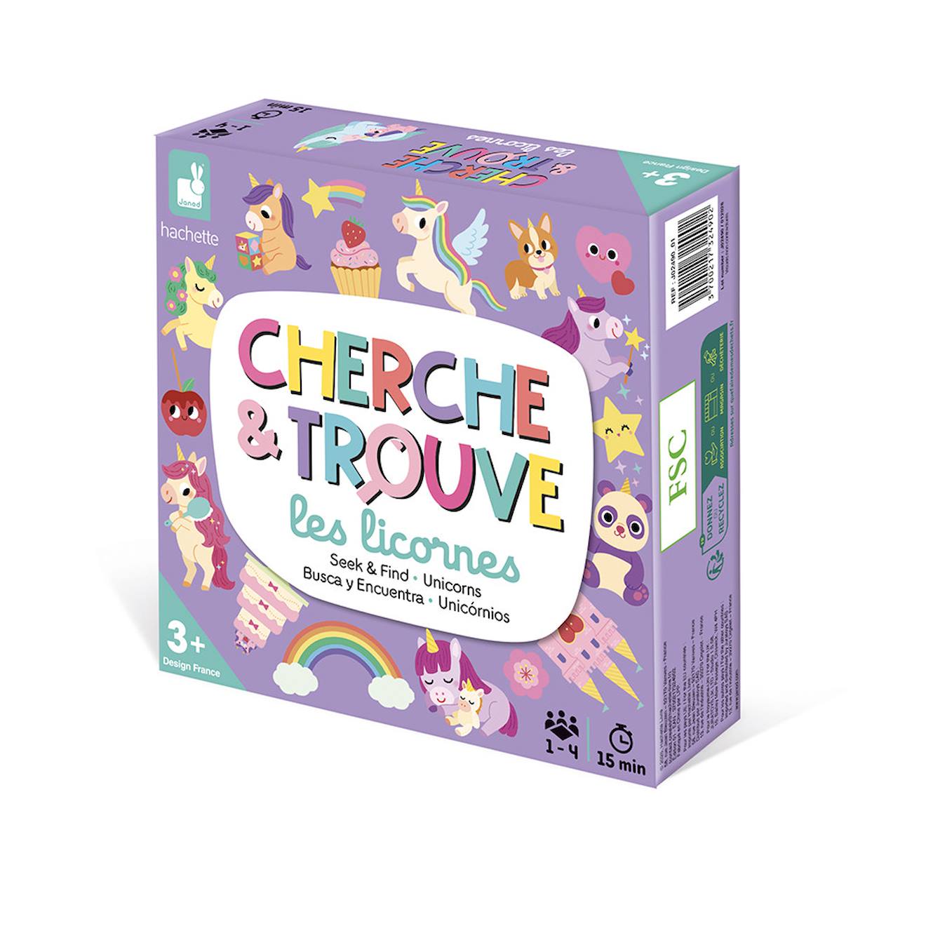 Jeu Éducatif Cherche Et Trouve Les Licornes Multicolore
