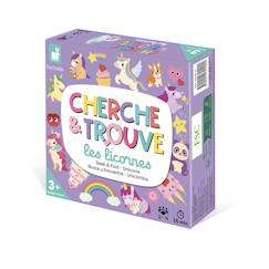 Jeu éducatif cherche et trouve les licornes  - vertbaudet enfant