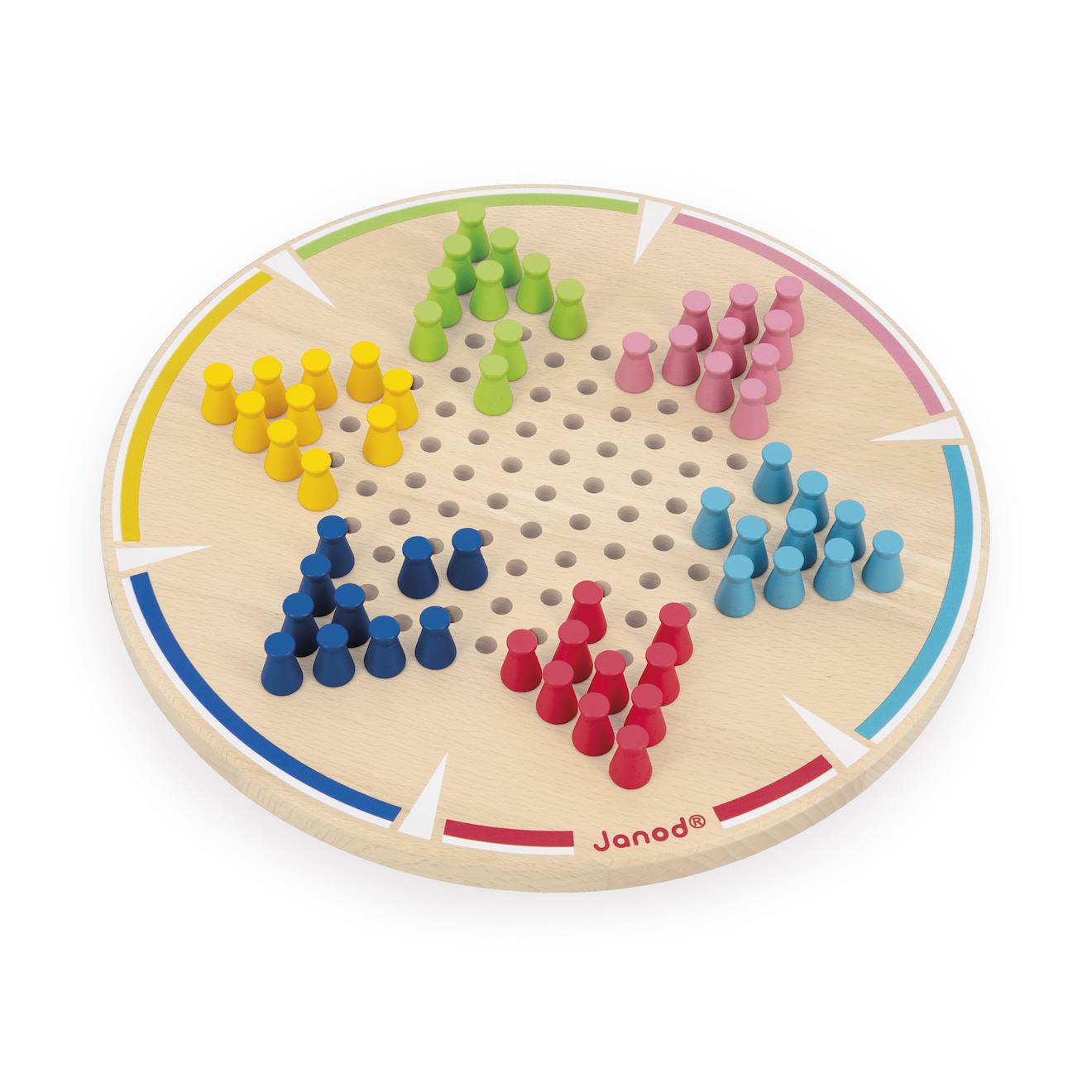 Jeu De Société Dames Chinoises En Bois Multicolore Jeu De Société Dames Chinoises En Bois Multicolore