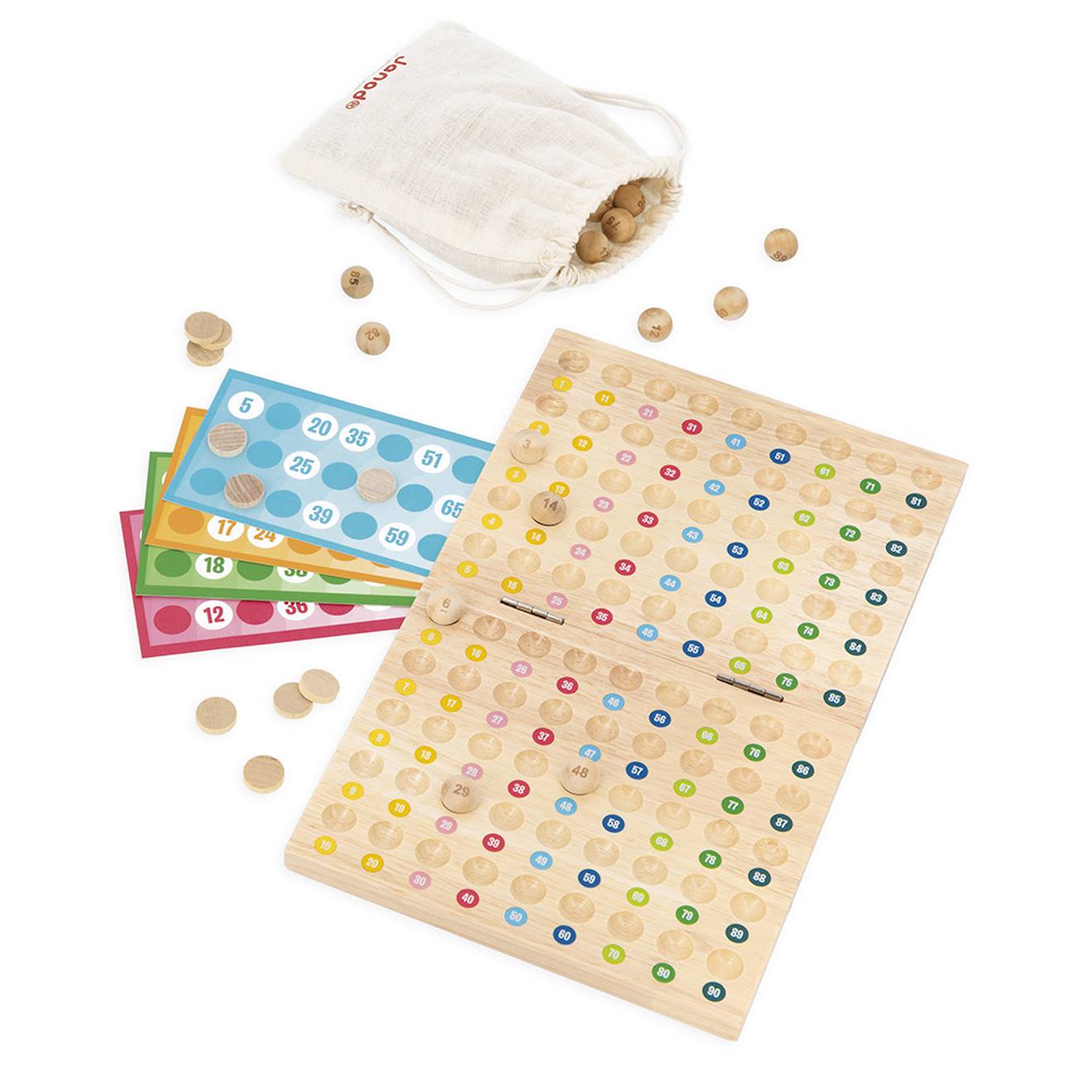 Bingo, Jeu De Loto Traditionnel En Bois Multicolore