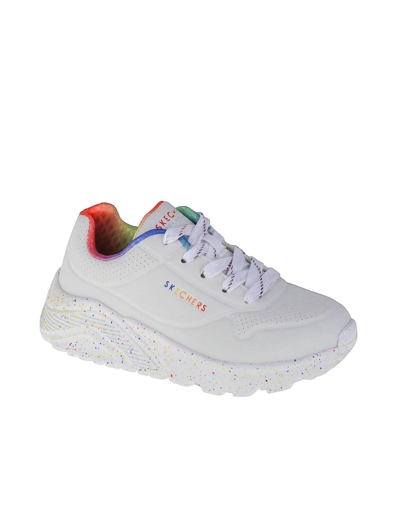 Basket Basse Uno Lite Rainbow Speckle – Confort Et Style Junior Blanc