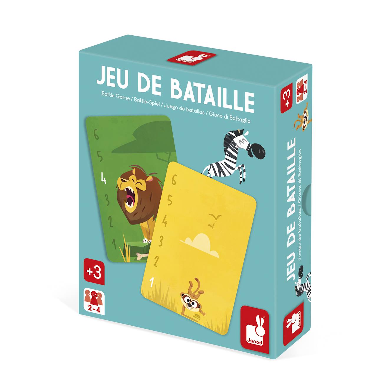 Jeu De Cartes Bataille Les Animaux D afrique Multicolore