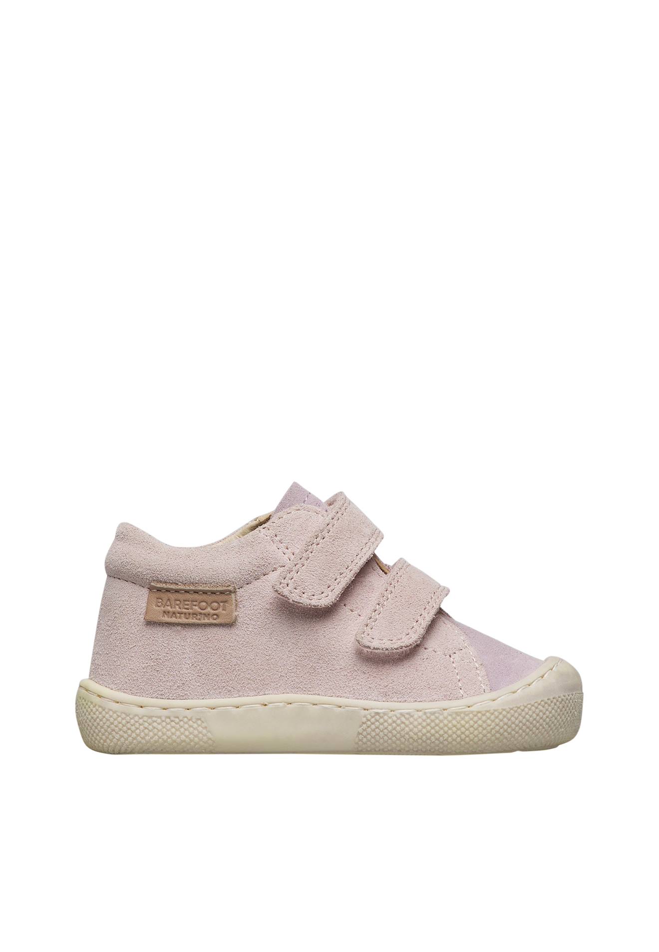 Chaussures Barefoot En Suède Amur Vl Rose Poudré