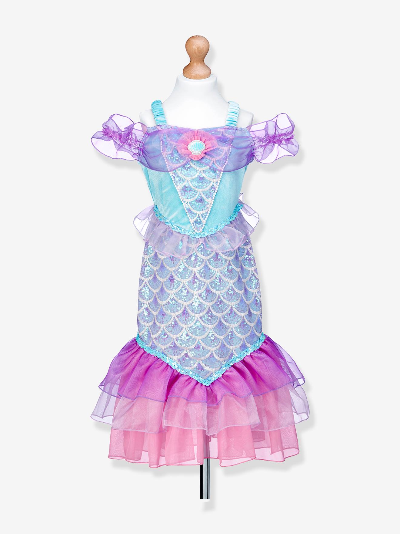 Robe de sirène Naiara multicolore