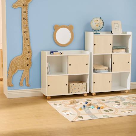 Meuble de rangement portes coulissantes - bouli Beige 4 - vertbaudet enfant 