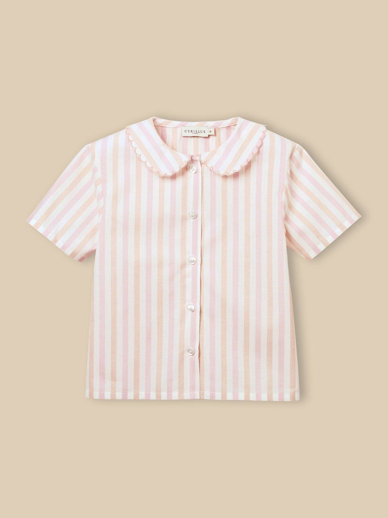 Pyjama rayé rayure rose