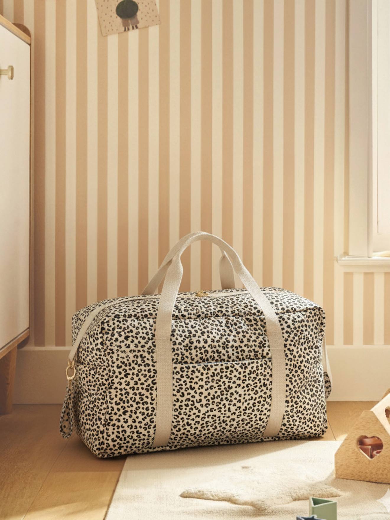 Sac à langer CATALINA 48 h beige imprimé