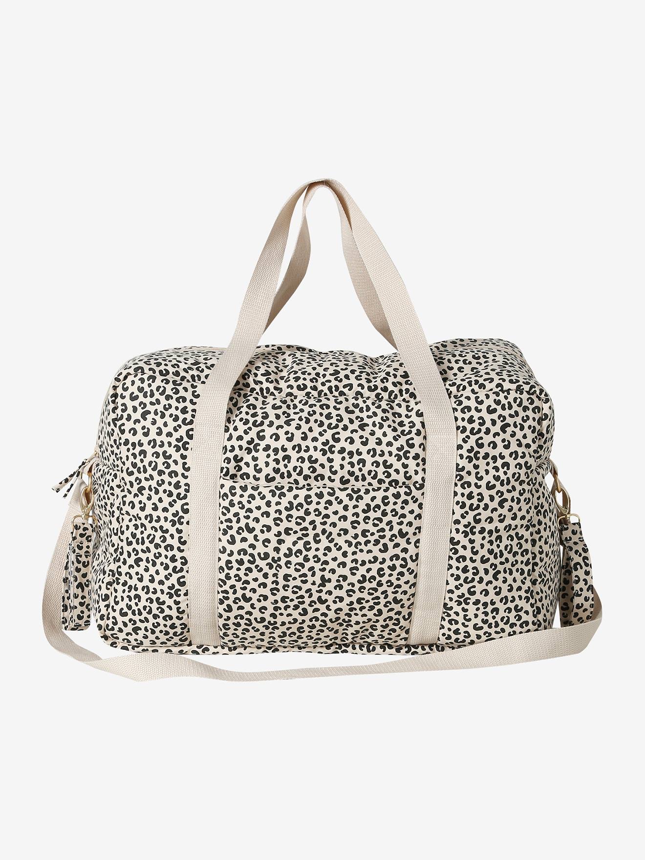 Sac à langer CATALINA 48 h beige imprimé (Vertbaudet) - Image 1