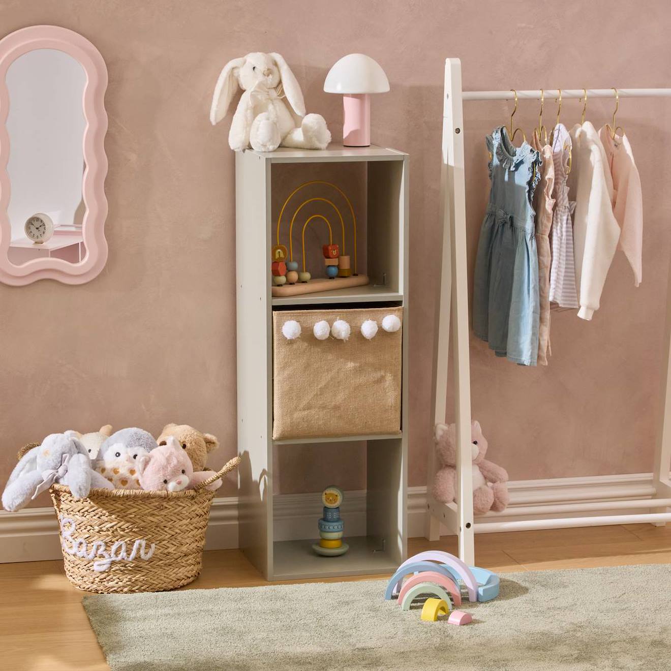 Étagère Enfant 3 Cases - Mix'n Modul Vert
