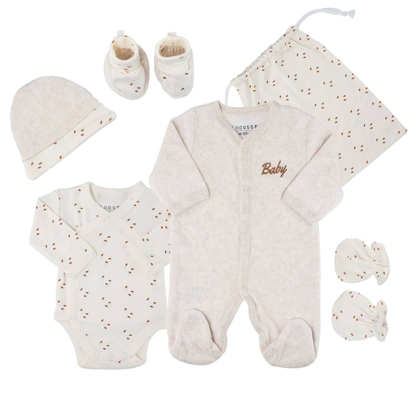 Trousseau Naissance Bébé Beige (Trois Kilos Sept) - Couverture