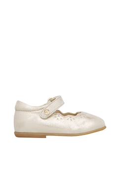Chaussures-Chaussures bébé 17-26-Ballerines en cuir avec scratch olya