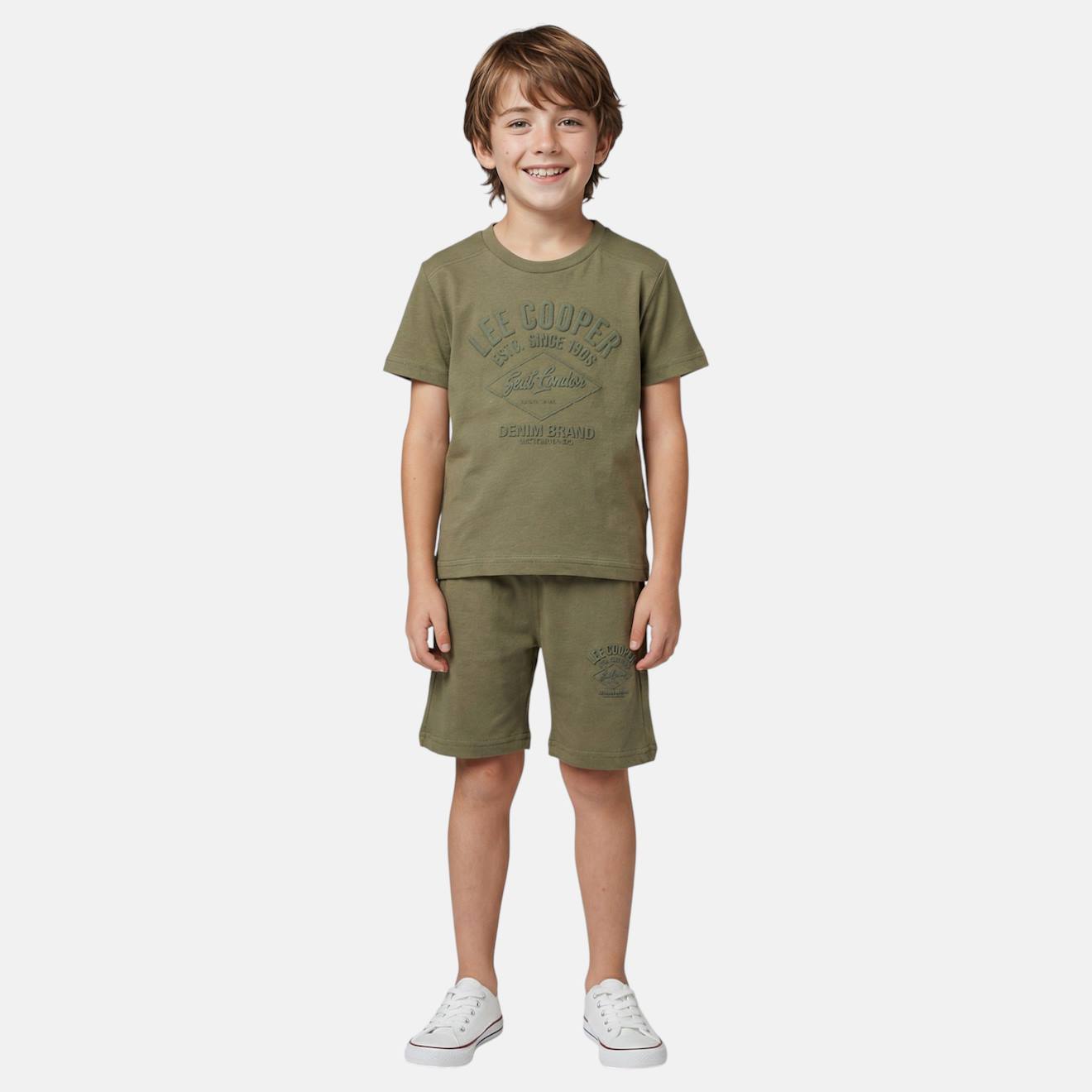 Ensemble Garon T-shirt Manches Courtes Et Short Kaki 18 €