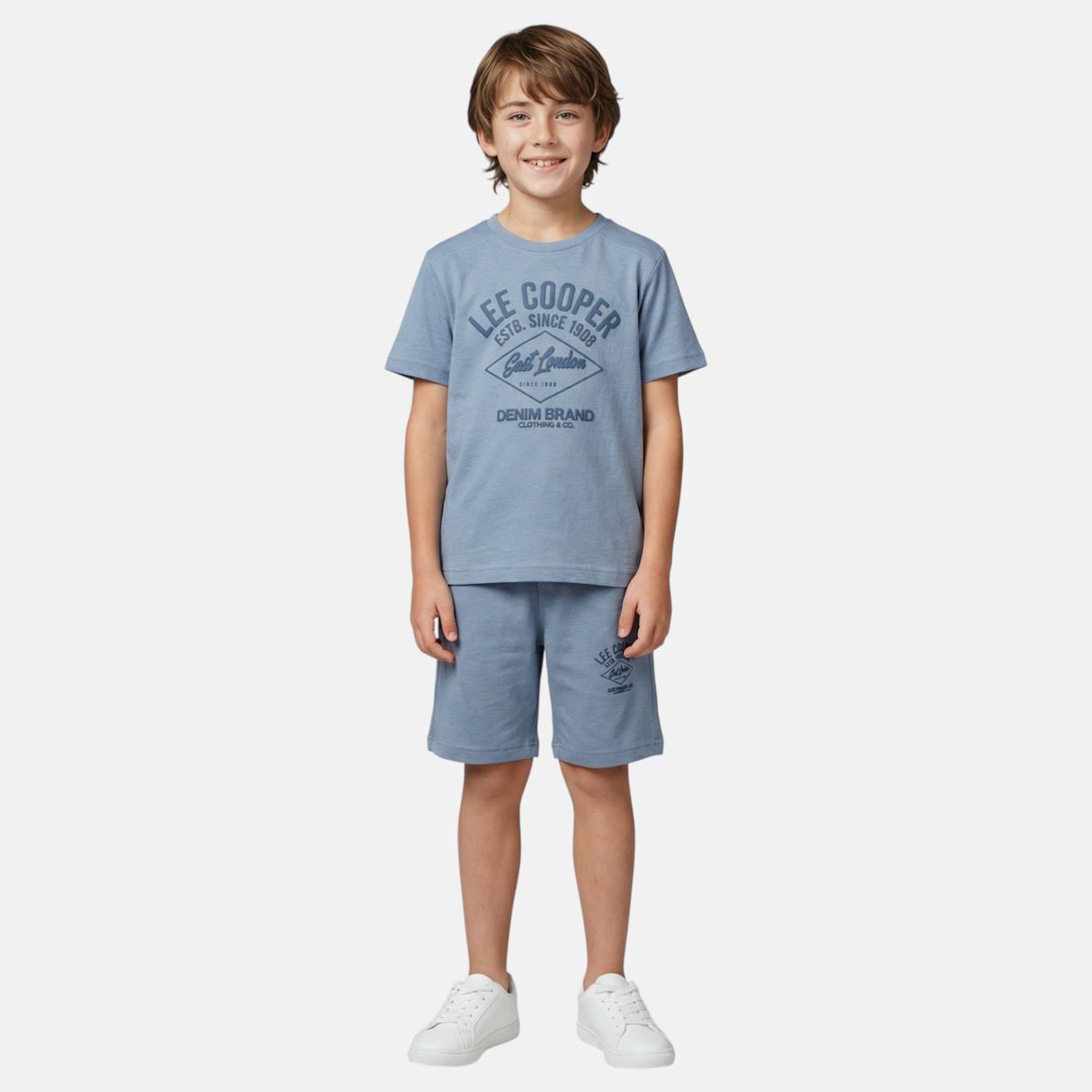 Ensemble Garon T-shirt Manches Courtes Et Short Bleu 18 €