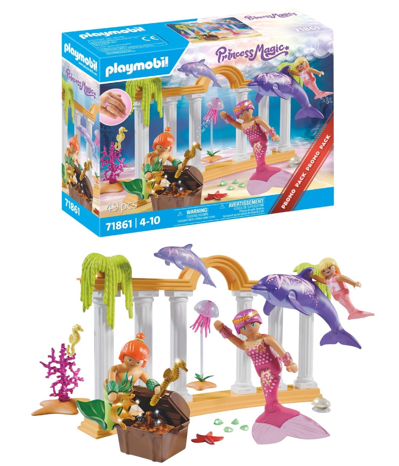 Trésor Des Sirènes Avec Des Dauphins 71861 Multicolore