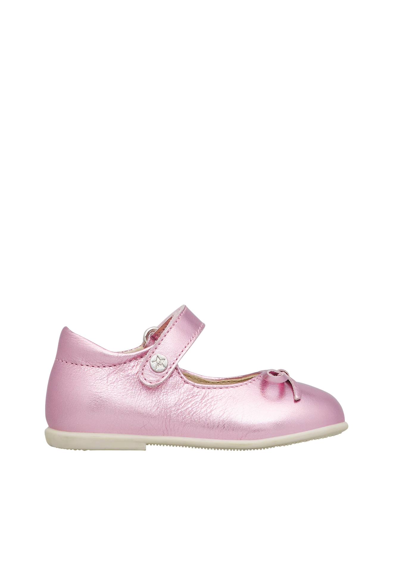 Ballerines En Cuir Laminé Ballet Rose-