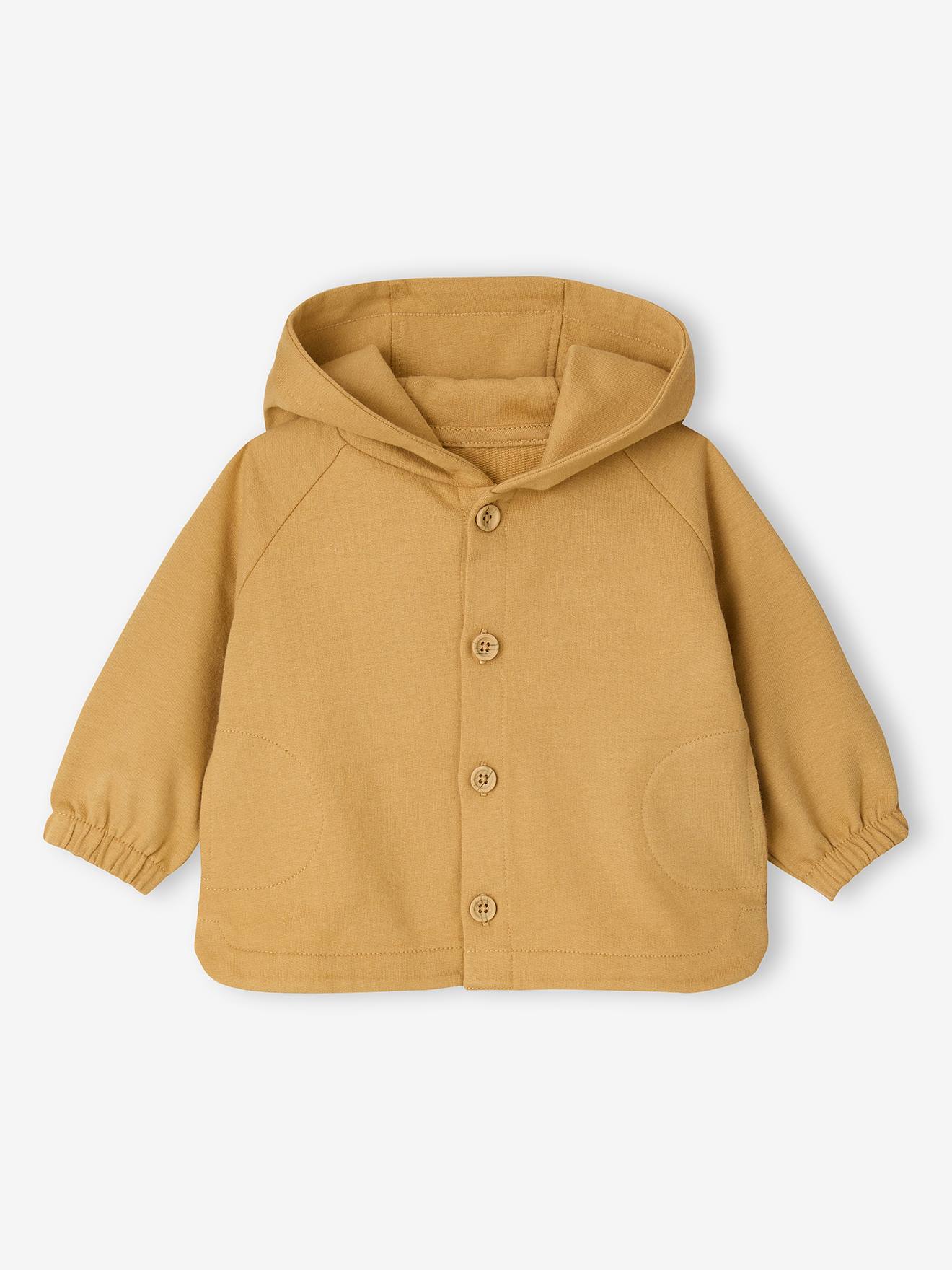Gilet capuche bébé personnalisable jaune