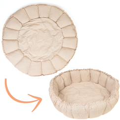 Puériculture-Tapis de jeu 3 en 1 organic coco stripes blue