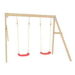 Jouet-Jeux de plein air-Bras de portique 2 balançoires  bois fsc®