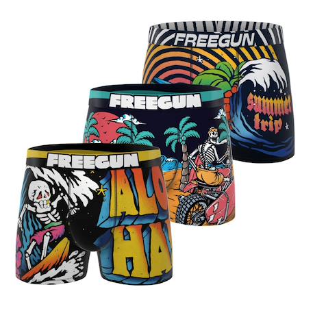 Garçon-Lot de 3 boxers  retro summer
