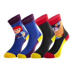 Lot de 4 paires de chaussettes  brawl stars  - vertbaudet enfant
