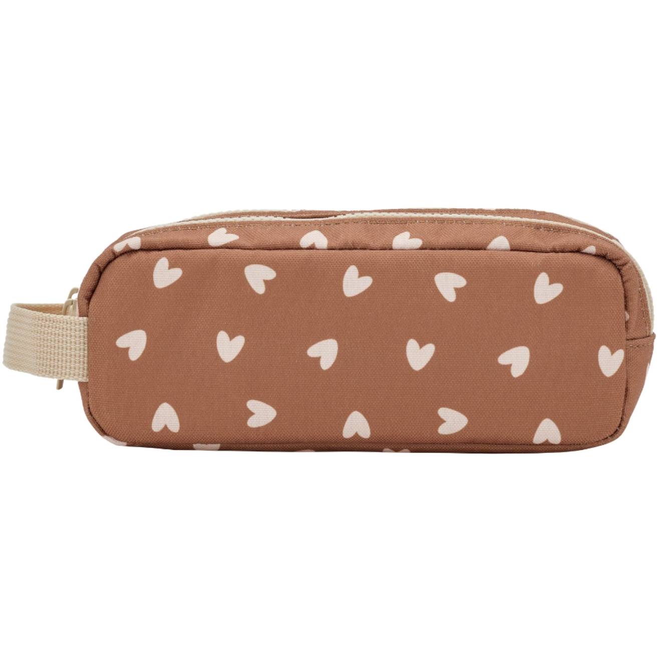 Trousse Scolaire Léopard Marron, Beige