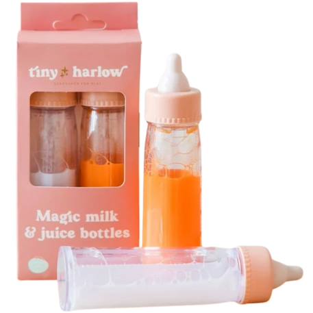 Tiny Harlow - Duo De Biberons Magiques Pour Poupée Blanc, Rose