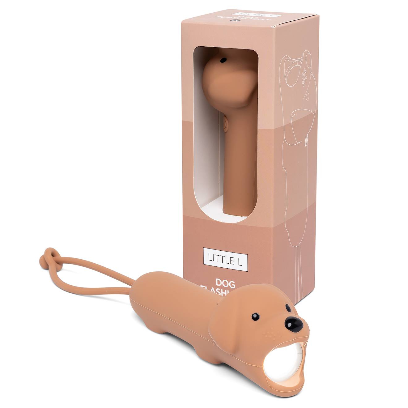 Lampe torche animaux en silicone pour enfants taupe