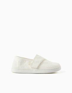 Chaussures-Espadrilles en lin avec broderie florale
