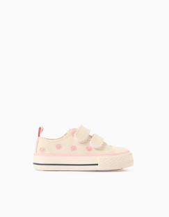 Baskets en toile avec motif floral brodé  - vertbaudet enfant