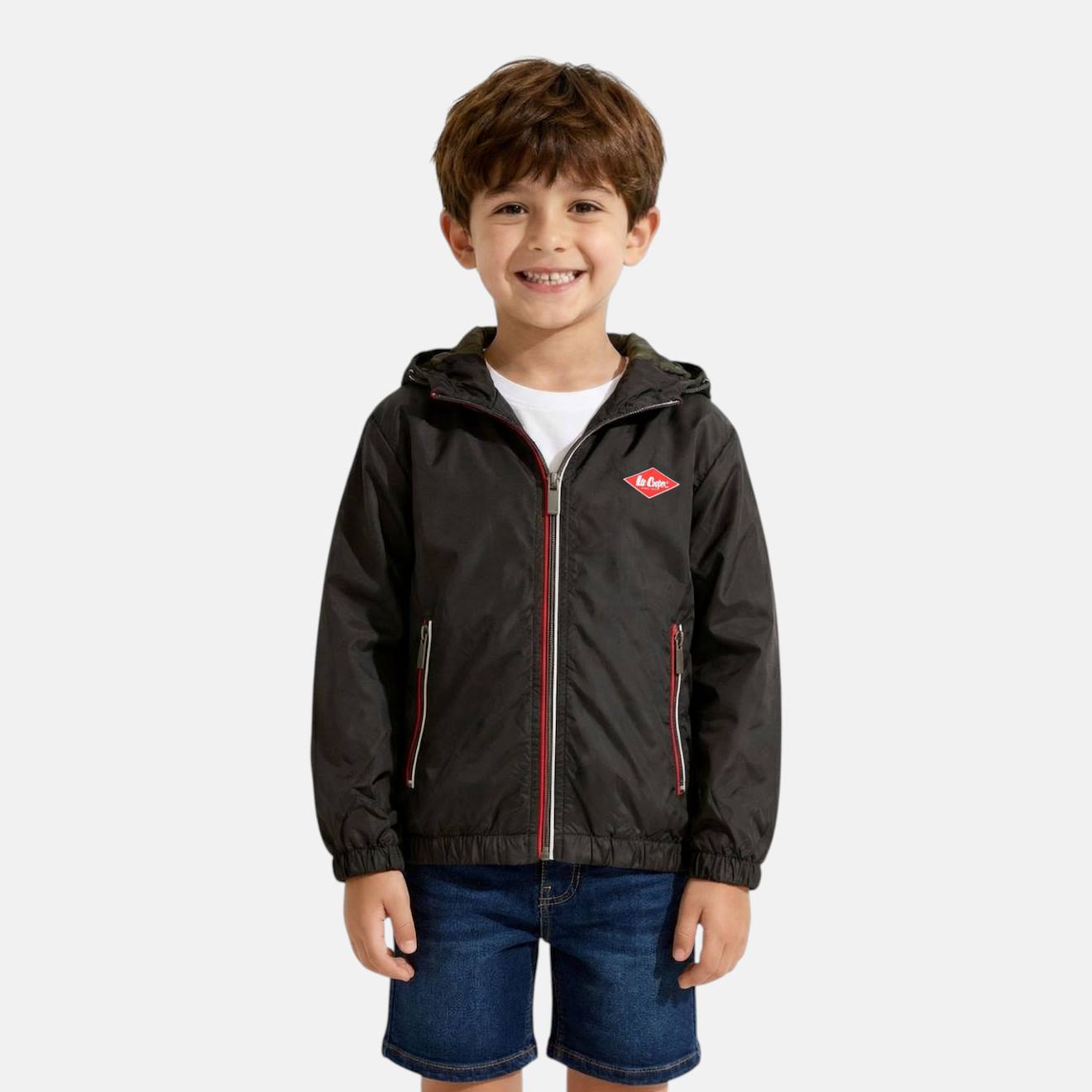 Veste Garçon À Capuche Kaki