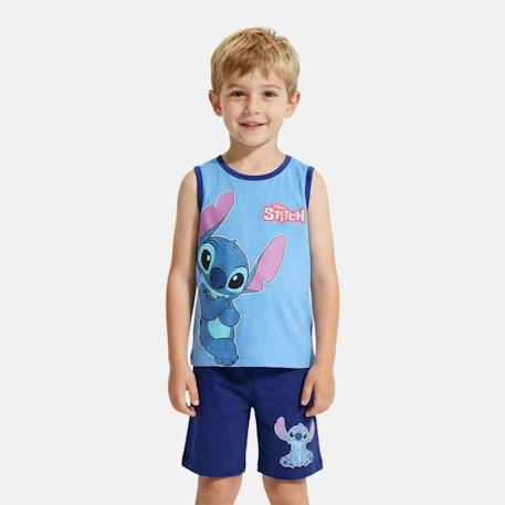 Garçon-Ensemble-Ensemble garçon t-shirt sans manches et short lilo & stitch