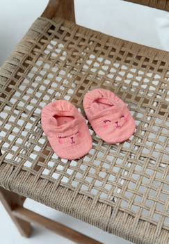 -Chaussons bébé en gaze de coton santa giulia
