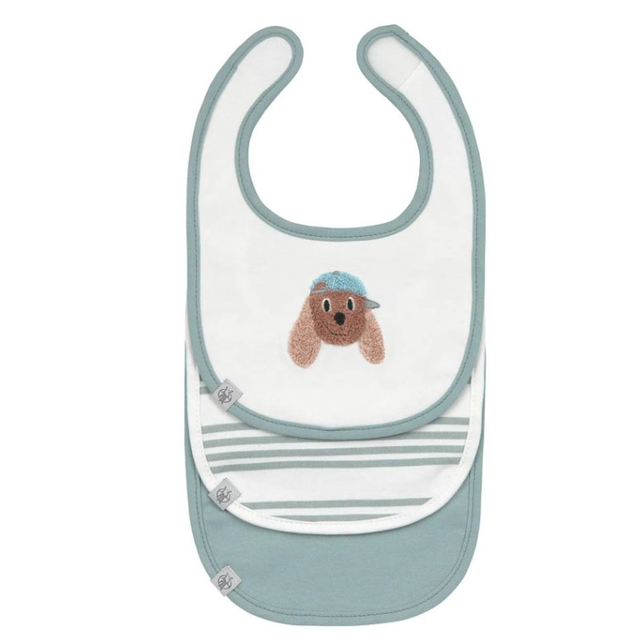 Lot De 3 Bavoirs En Coton 0-6 Mois Tiny Team Dog Multi-coloured