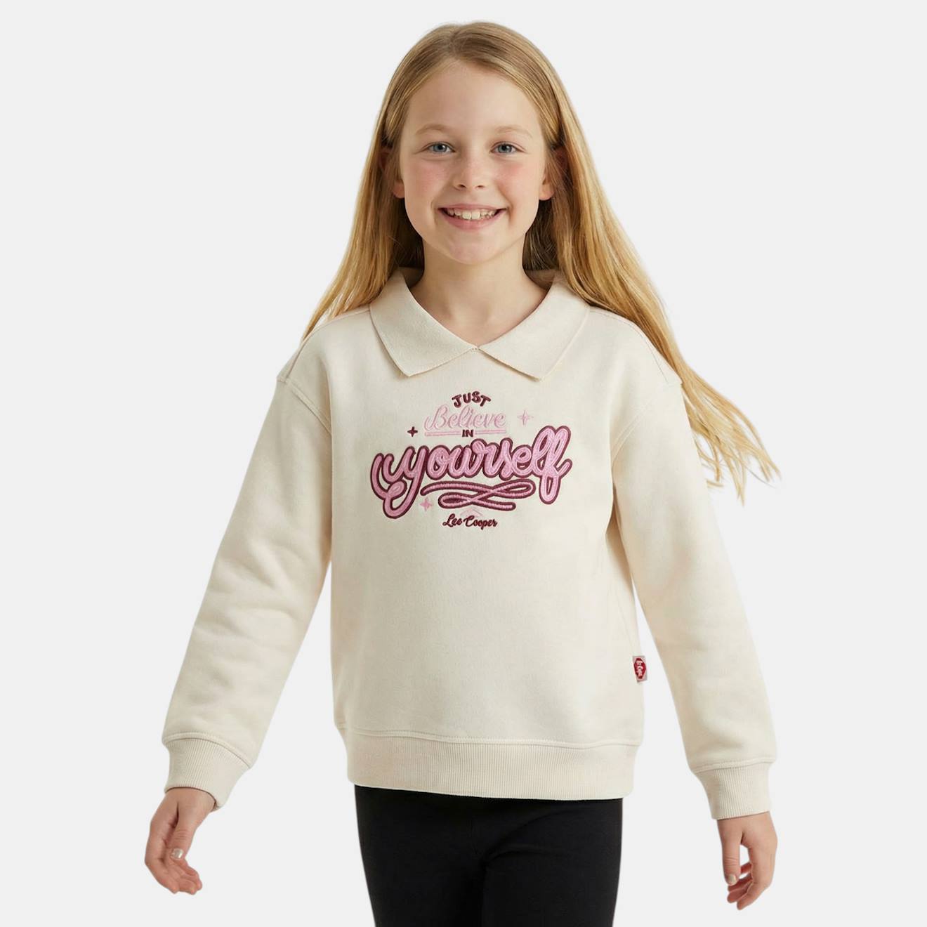 Sweat Fille Imprimé Blanc