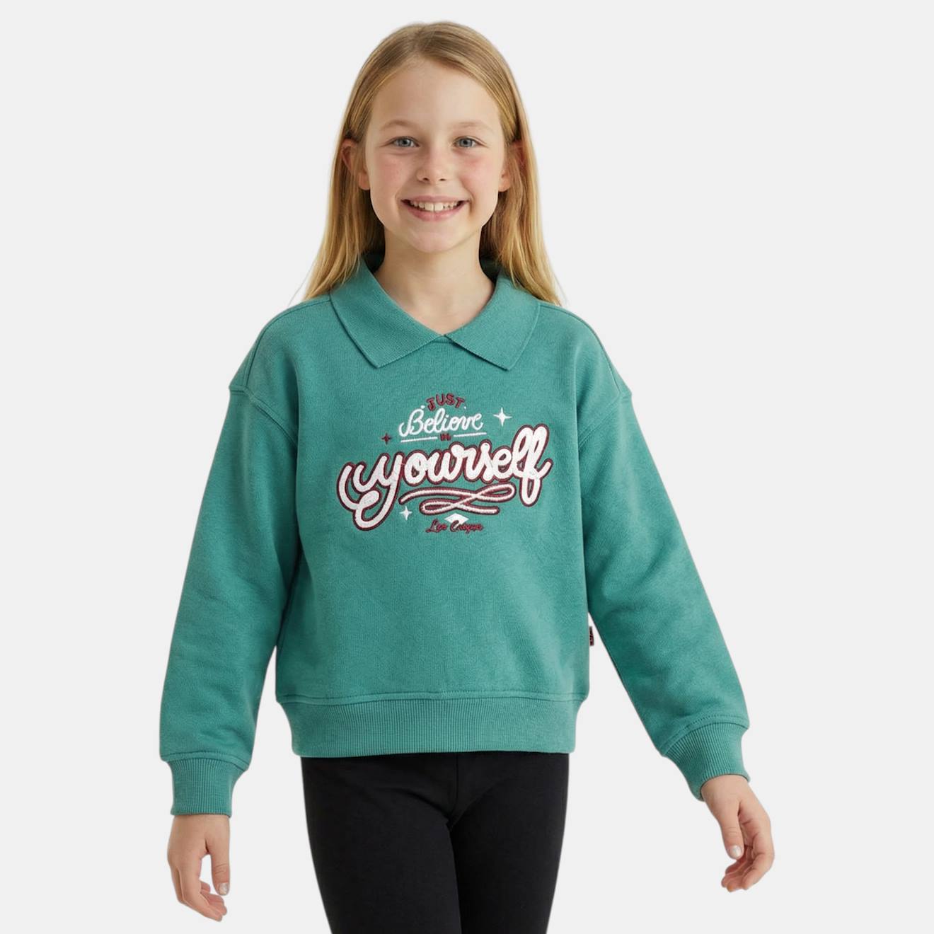 Sweat Fille Imprimé Vert