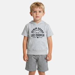 Ensemble sweat à capuche manches courtes et short garçon  - vertbaudet enfant