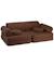 Canapé de jeu modulable enfant - settee convertible en teddy Biscuit+Cream white+Guava+Matcha+Warm hazel 24 - vertbaudet enfant 