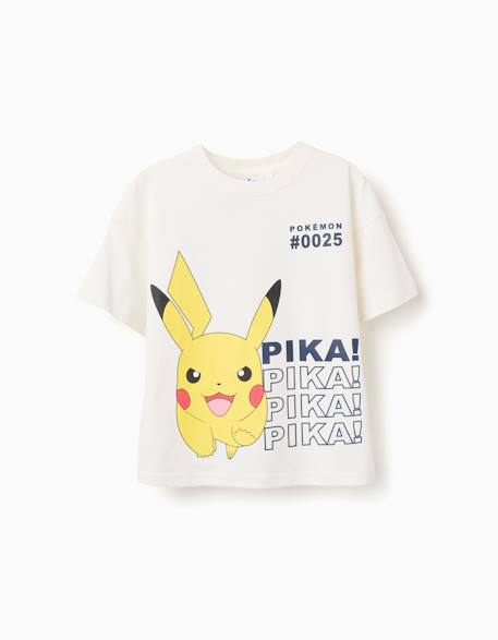 T-shirt en coton avec imprimé pikachu  - vertbaudet enfant