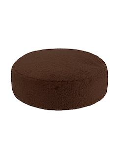 Chambre et rangement-Pouf enfant ottoman rond - coussin de sol déhoussable en teddy