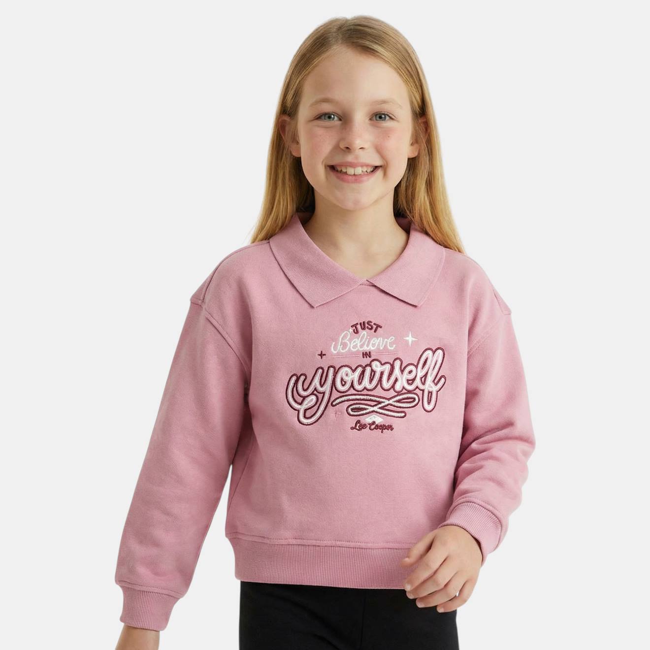 Sweat Fille Imprimé Rose
