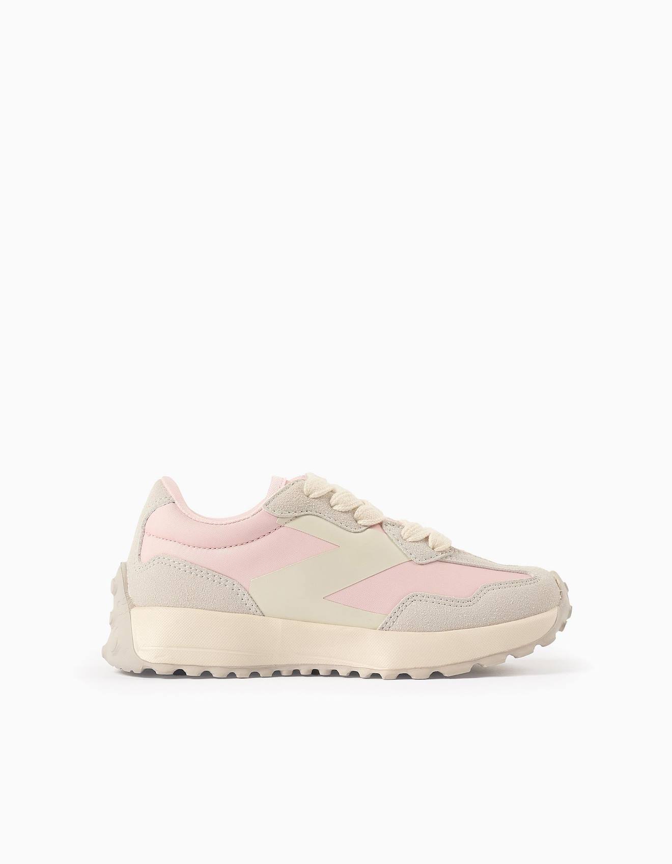 Baskets Bi-matire Lacets Superlight Runner Rose Clair 22 €