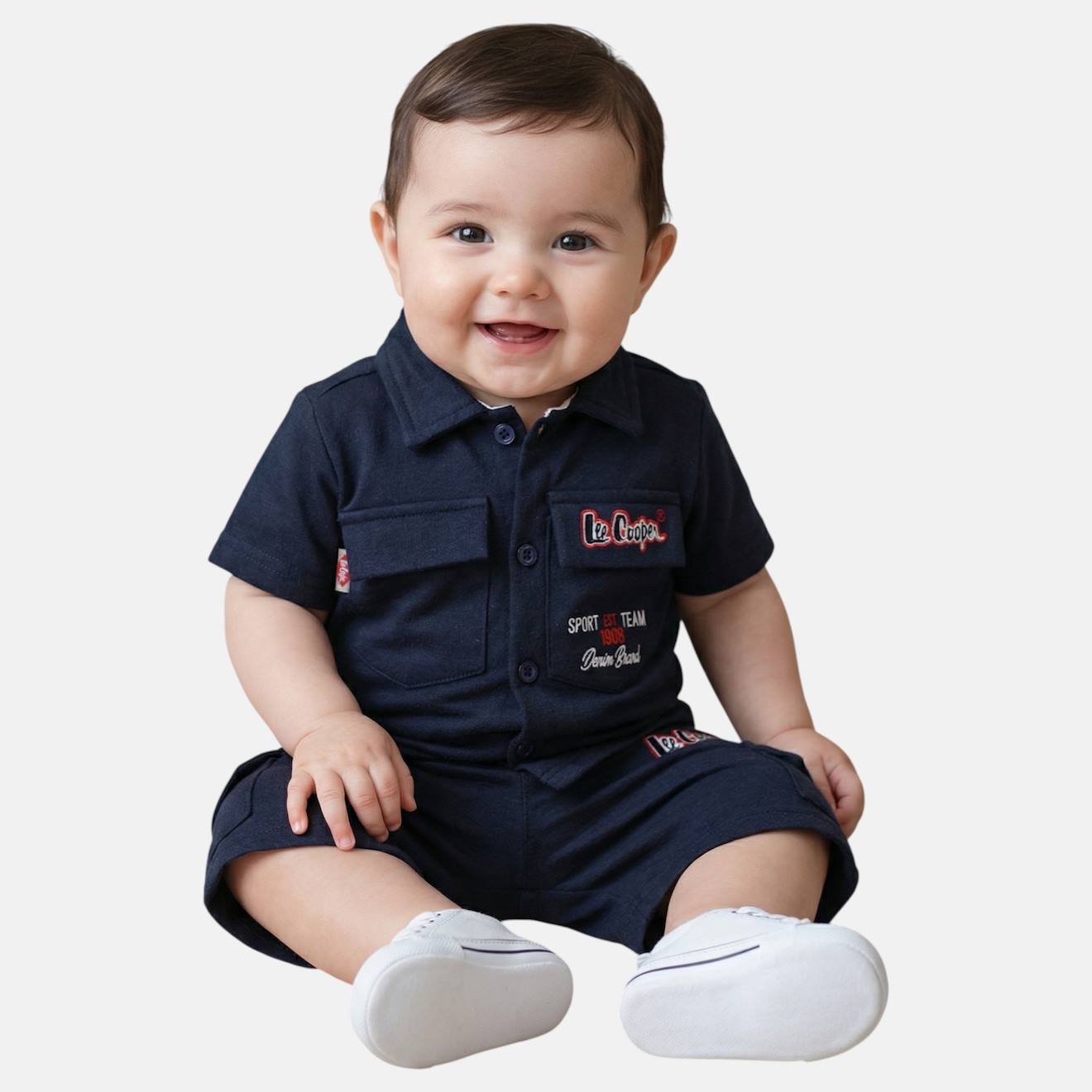 Ensemble Chemiser Et Short Bb Garon Imprim Col Chemise Marine 18 €